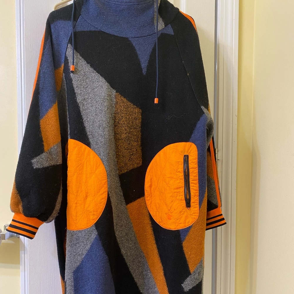 Vintage Mid Calf Retro Wool Jacket